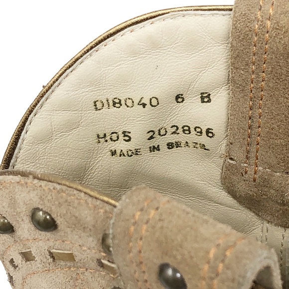 Cole Haan Tan Suede‎ Square Toe Cowboy Boots - Picture 10 of 11